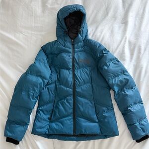 FXR Racing Turquoise Hooded Puffer Jacket